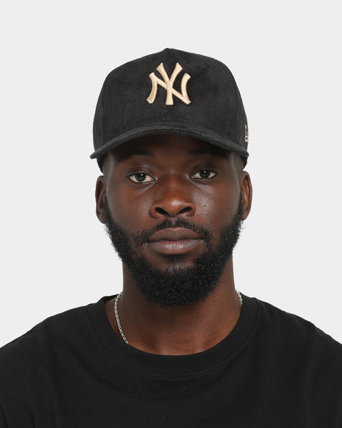 New Era New York Yankees 'Black/Tan Suede' 9FORTY K-Frame Strapback Black/Tan