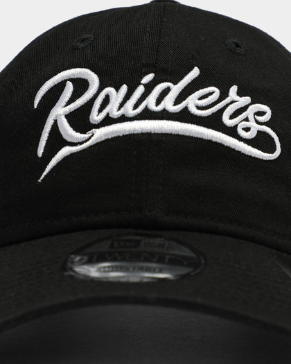 New Era Raiders Script 9TWENTY Strapback Black