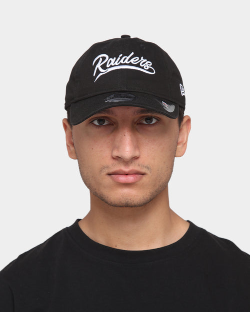 New Era Raiders Script 9TWENTY Strapback Black