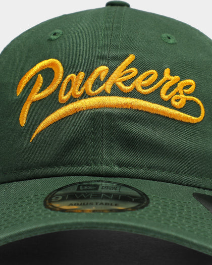 New Era Green Bay Packers Script 9TWENTY Strapback Cilantro Green