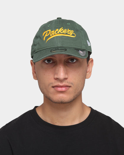 New Era Green Bay Packers Script 9TWENTY Strapback Cilantro Green