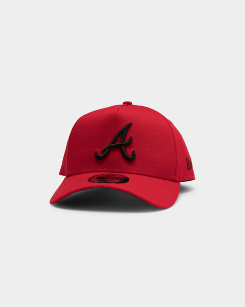 New Era Atlanta Braves 9FORTY A-Frame Snapback Scarlet/Black