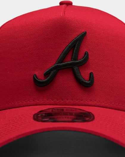 New Era Atlanta Braves 9FORTY A-Frame Snapback Scarlet/Black