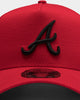 New Era Atlanta Braves 9FORTY A-Frame Snapback Scarlet/Black