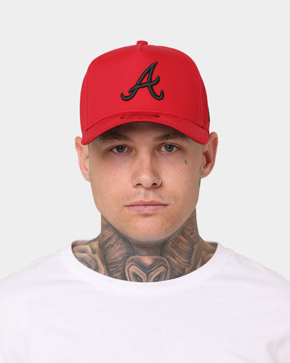 New Era Atlanta Braves 9FORTY A-Frame Snapback Scarlet/Black