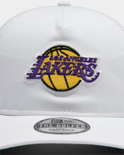 New Era Men's Los Angeles Lakers Old Golfer PC Snapback White/OTC