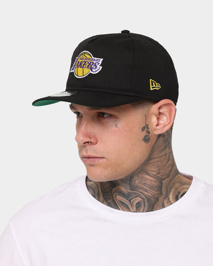New Era Men's Los Angeles Lakers Mini Logo Old Golfer Snapback Black/OTC