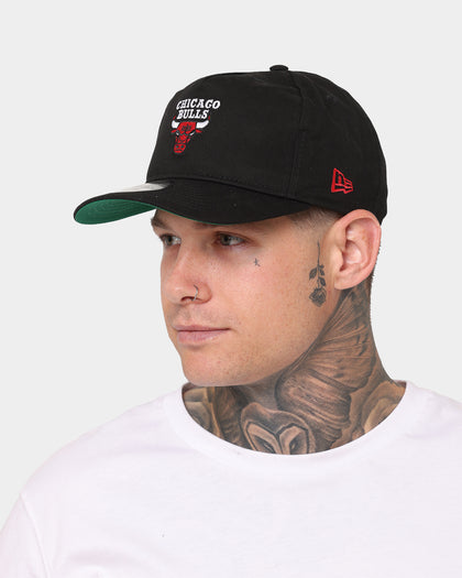 New Era Men's Chicago Bulls Mini Logo Old Golfer Snapback Black/OTC