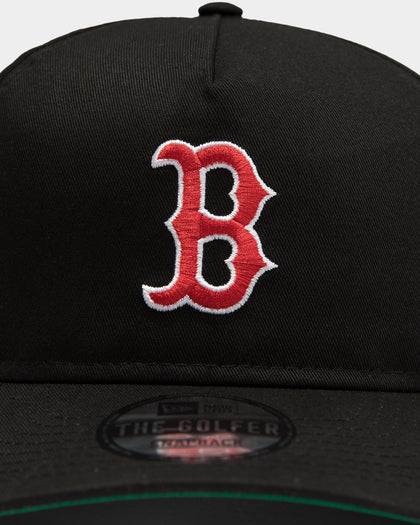 New Era Men's Boston Red Sox Mini Logo Old Golfer Snapback Black/OTC