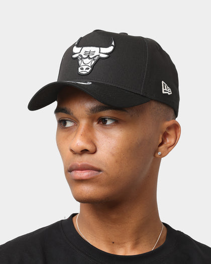 New Era Chicago Bulls 'Glow In The Dark Team Logo' 9FORTY A-Frame Custom Snapback Black/White