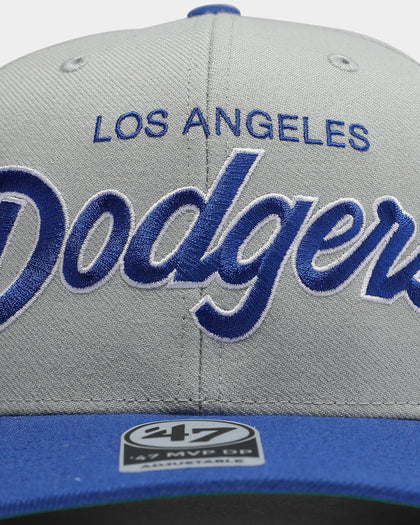 47 Brand Men's Los Angeles Dodgers Script MVP DP Snapback Grey/Royal