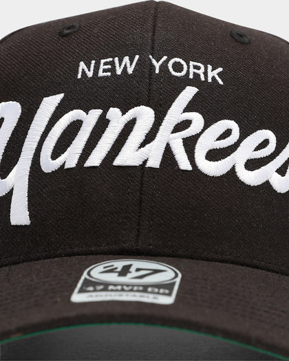 47 Brand New York Yankees Script MVP DP Snapback Black