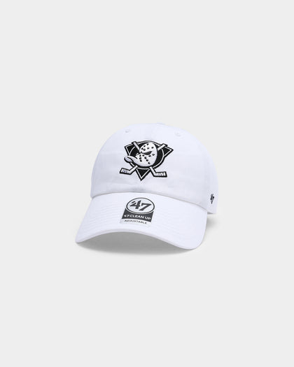 47 Brand Anaheim Ducks Clean Up Strapback White/Black