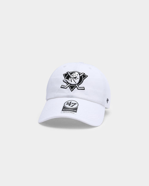 47 Brand Anaheim Ducks Clean Up Strapback White/Black