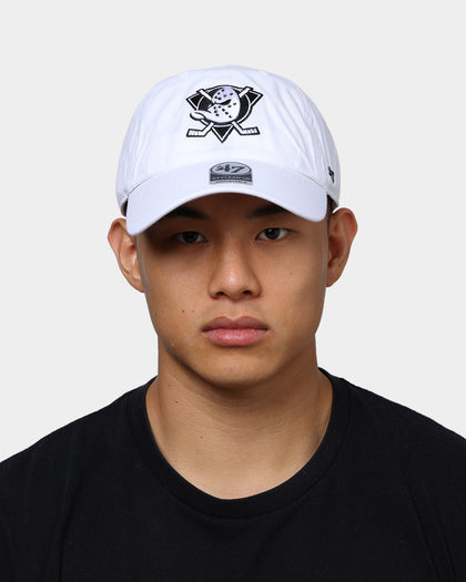 47 Brand Anaheim Ducks Clean Up Strapback White/Black