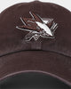 47 Brand San Jose Sharks Clean Up Strapback Brown
