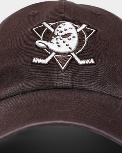47 Brand Anaheim Ducks Clean Up Strapback Brown