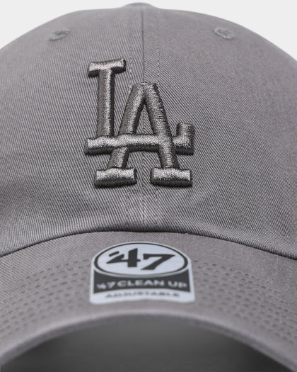 47 Brand Los Angeles Dodgers 'Moon Rock Grey' Clean Up Strapback Dark Grey