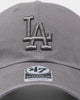 47 Brand Los Angeles Dodgers 'Moon Rock Grey' Clean Up Strapback Dark Grey