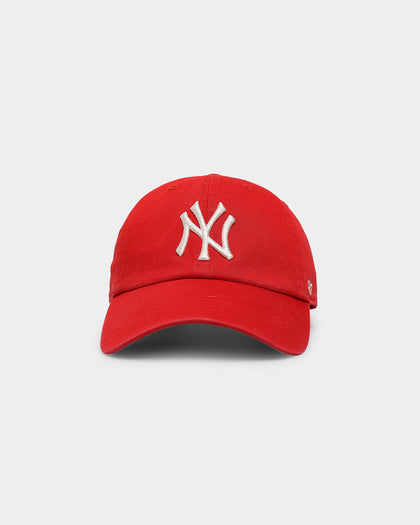 47 Brand New York Yankees 'Chili Red' Clean Up Strapback Red/Natural
