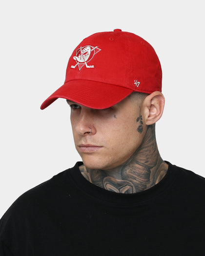 47 Brand Anaheim Ducks 'Chili Red' Clean Up Strapback Red/Natural