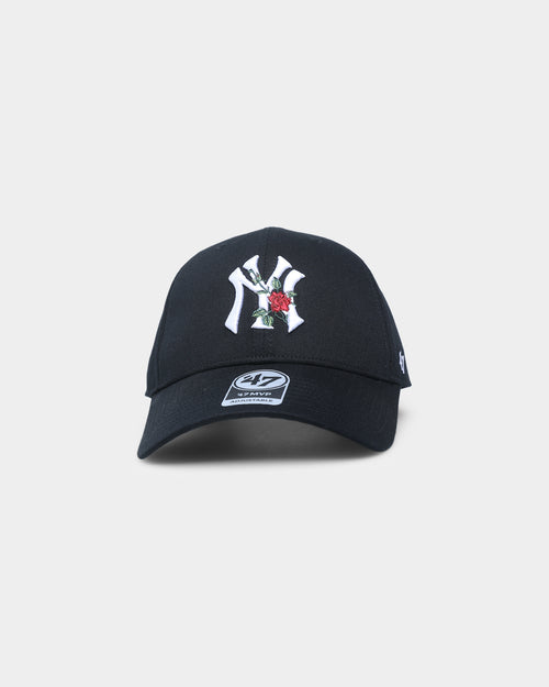 47 Brand New York Yankees Black Thorn MVP Strapback Black