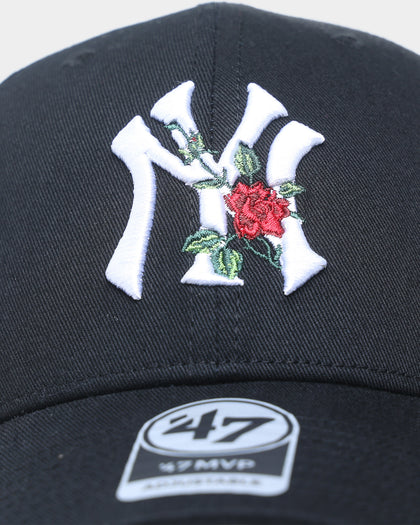 47 Brand New York Yankees Black Thorn MVP Strapback Black