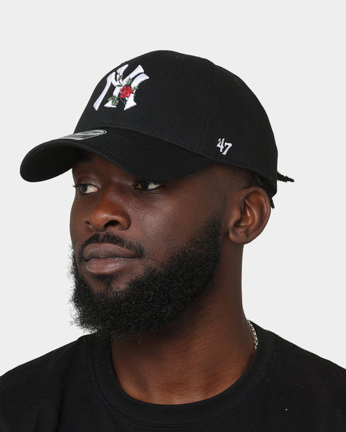 47 Brand New York Yankees Black Thorn MVP Strapback Black