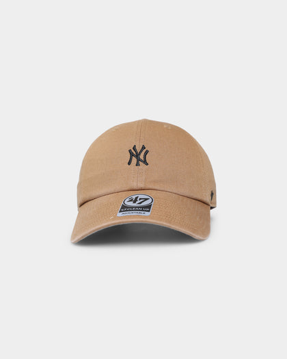 47 Brand New York Yankees Base Runner Clean Up Strapback Camel