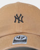 47 Brand New York Yankees Base Runner Clean Up Strapback Camel