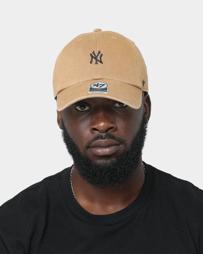 47 Brand New York Yankees Base Runner Clean Up Strapback Camel