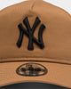 New Era Infant New York Yankees 9FORTY A-Frame Stretch Fit Wheat/Black