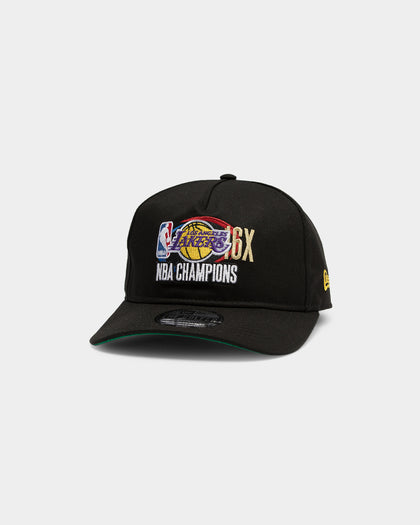 New Era Los Angeles Lakers 16X Champs CRC Old Golfer Snapback Black/OTC