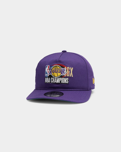 New Era Los Angeles Lakers 16X Champs CRC Old Golfer Snapback Purple/OTC