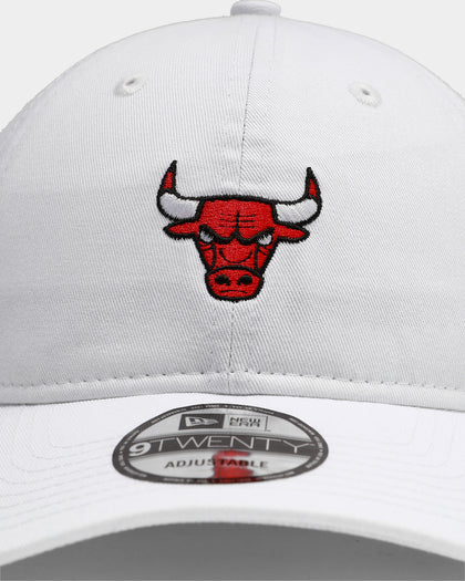 New Era Chicago Bulls Mini Logo 9TWENTY Strapback White