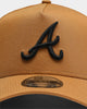 New Era Atlanta Braves 9FORTY A-Frame Snapback Wheat/Black