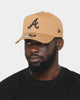 New Era Atlanta Braves 9FORTY A-Frame Snapback Wheat/Black
