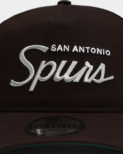 New Era San Antonio Spurs Script Old Golfer Snapback Black