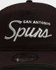 New Era San Antonio Spurs Script Old Golfer Snapback Black