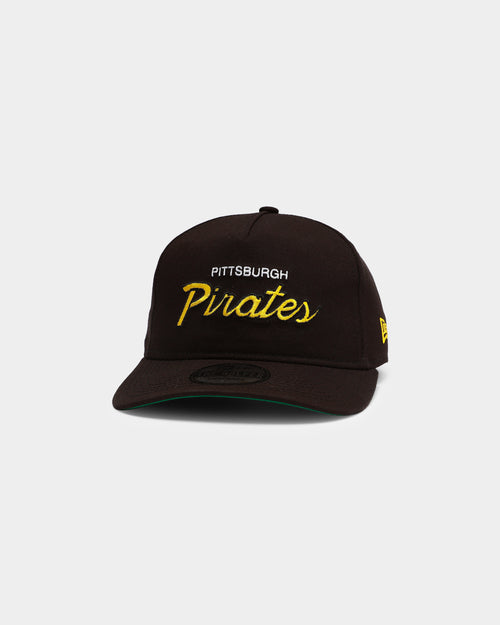 New Era Pittsburgh Pirates Script Old Golfer Snapback Black