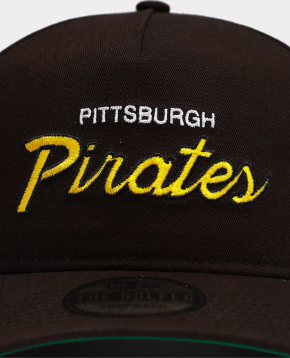New Era Pittsburgh Pirates Script Old Golfer Snapback Black