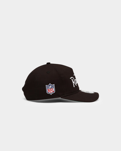 New Era Raiders Script Old Golfer Snapback Black