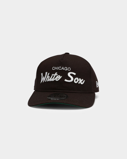 New Era Chicago White Sox Script Old Golfer Snapback Black