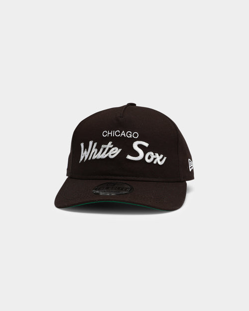 New Era Chicago White Sox Script Old Golfer Snapback Black