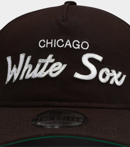 New Era Chicago White Sox Script Old Golfer Snapback Black