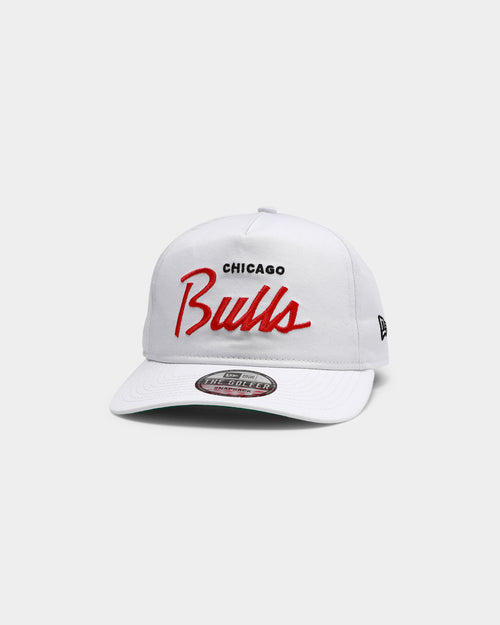 New Era Chicago Bulls Script Old Golfer Snapback White