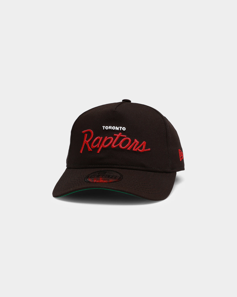 New Era Toronto Raptors Script Old Golfer Snapback Black | Culture Kings US