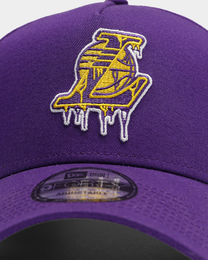 New Era Los Angeles Lakers OTC Drip 9FORTY A-Frame Snapback Purple/Yellow