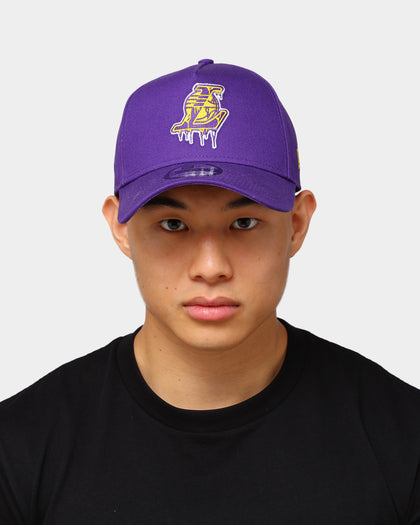 New Era Los Angeles Lakers OTC Drip 9FORTY A-Frame Snapback Purple/Yellow