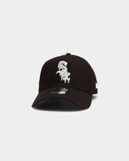 New Era Chicago White Sox Drip Logo 9FORTY A-Frame Snapback Black
